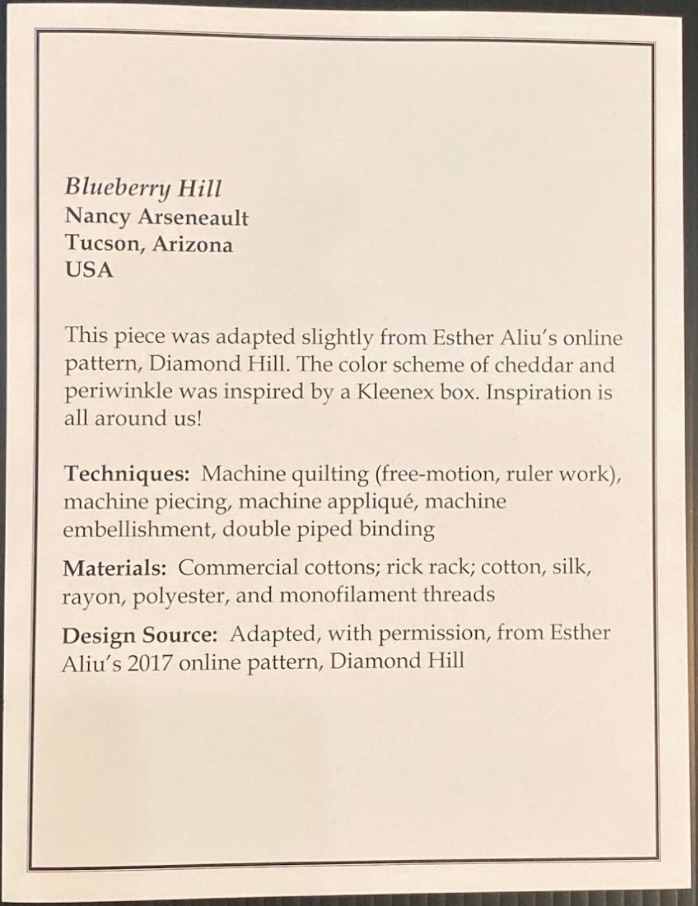 "Blueberry Hill" by Nancy Arseneault - Sign